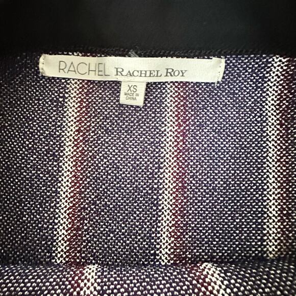 Rachel Roy Pencil Skirt Midi Skirt High-Rise Striped Navy Blue Red Size XS NWOT - Picture 8 of 12